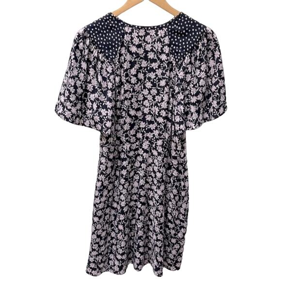 Rebecca Taylor Silk Blend Floral Dress Size 4 - Picture 3 of 7